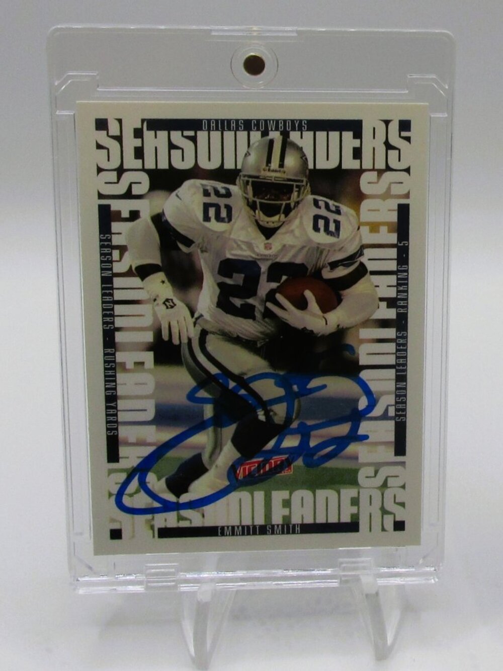 Emmitt Smith Signed Card With COA (PC484957) (Cowboys)